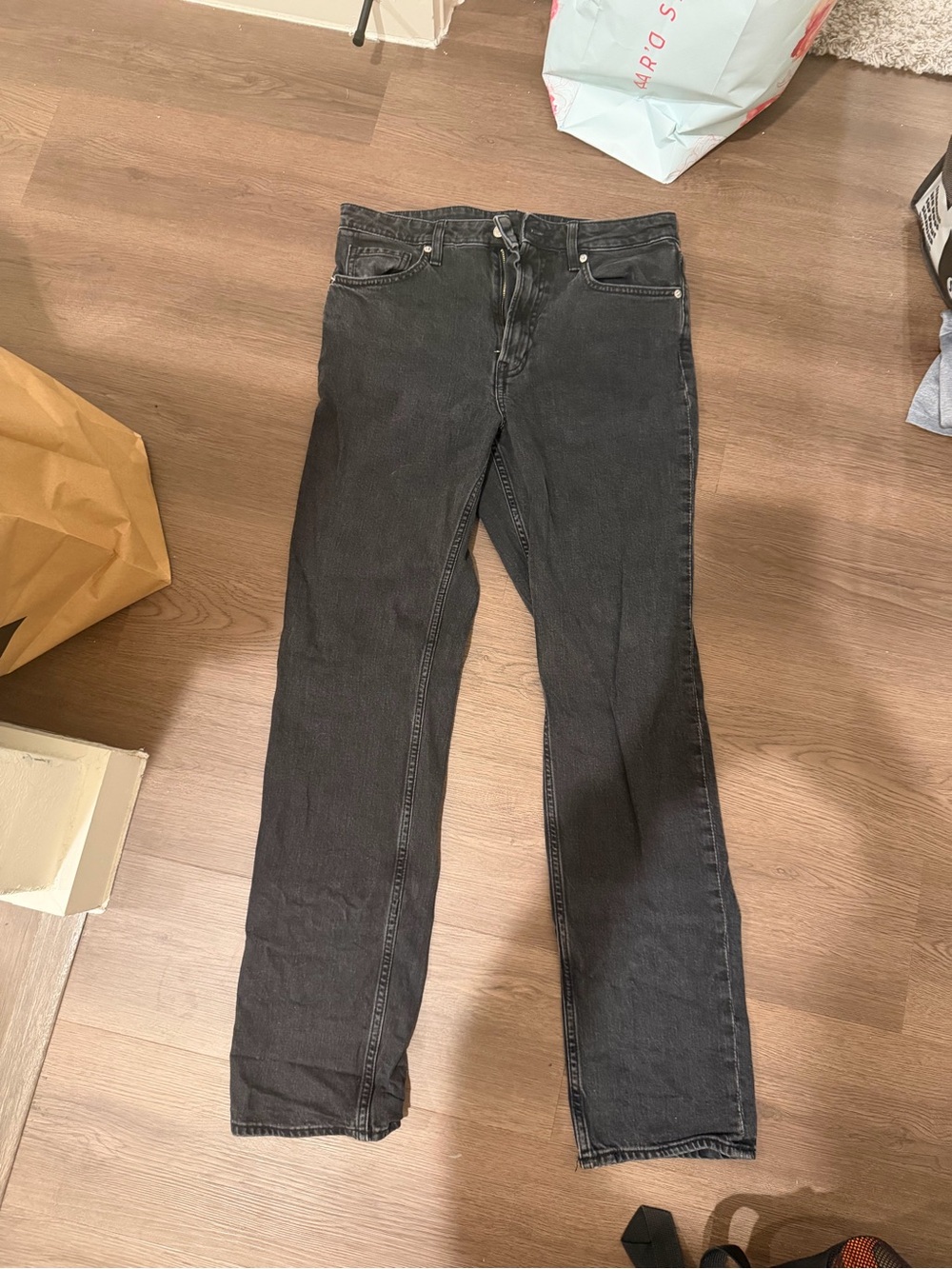H&M Women's Charcoal Straight Leg Jeans